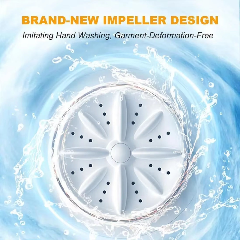 Wireless Washing Machine Portable Underwear Cleaner 1L Mini Socks Washing Machine Dehydratable Laundry Bucket